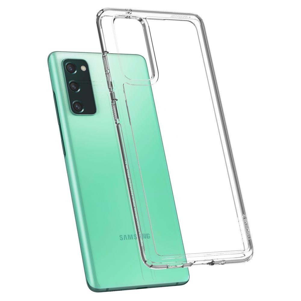 Противоударен Хибриден Калъф за Samsung S20 FE, Spigen Ultra Hybrid Case, Прозрачен (5)