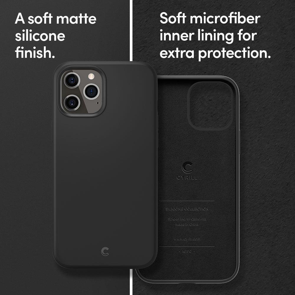 Силиконов Калъф за iPhone 12 Pro Max, Spigen Ciel by Cyrill Silicone Case, Черен (6)