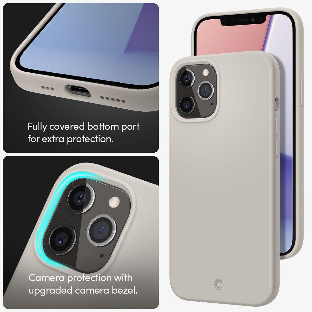 Силиконов Калъф за iPhone 12/Pro, Spigen Ciel by Cyrill Silicone Case, Бежов (6)