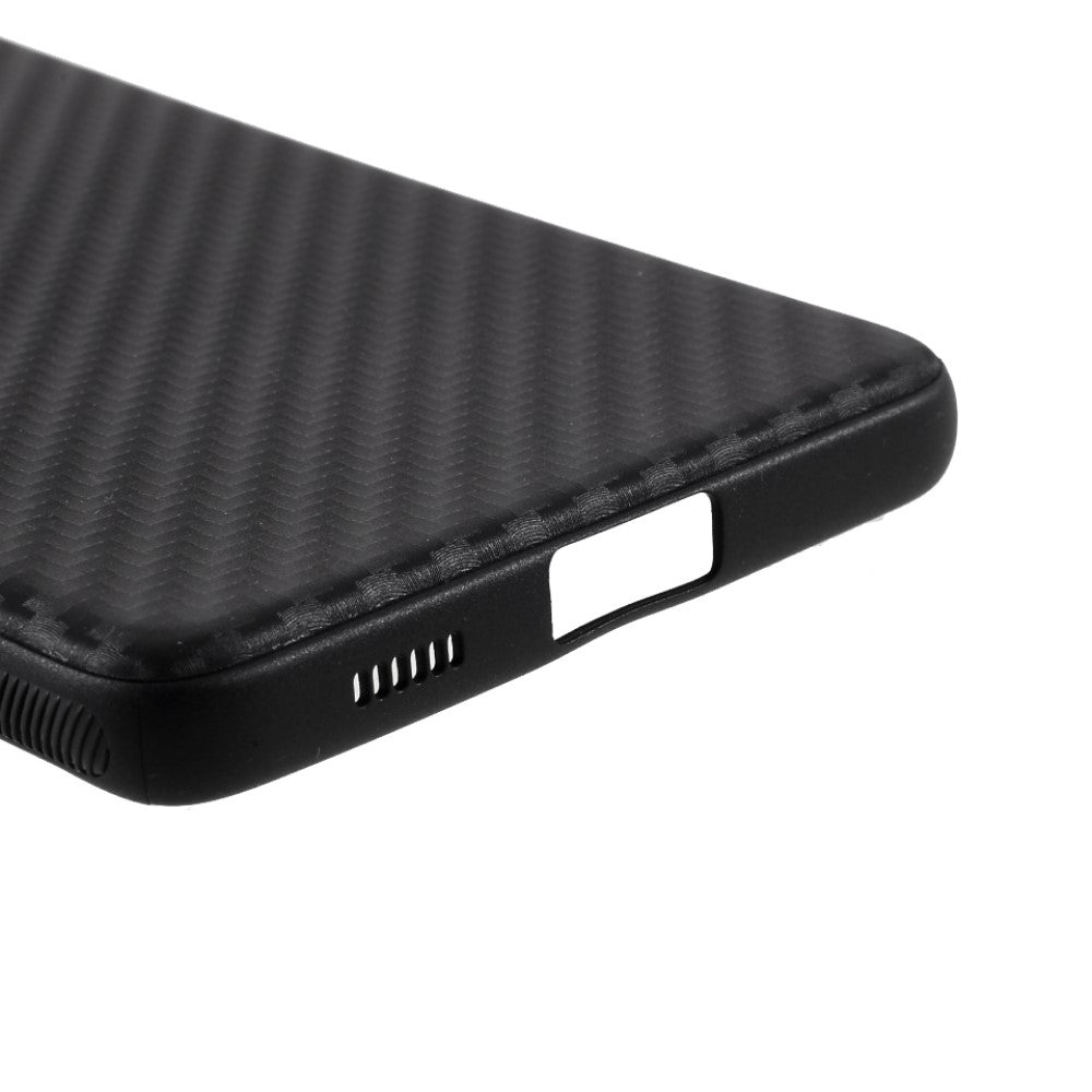Тънък Силиконов Калъф за Samsung S21 Ultra, Forcell Fiber Case, Черен (4)