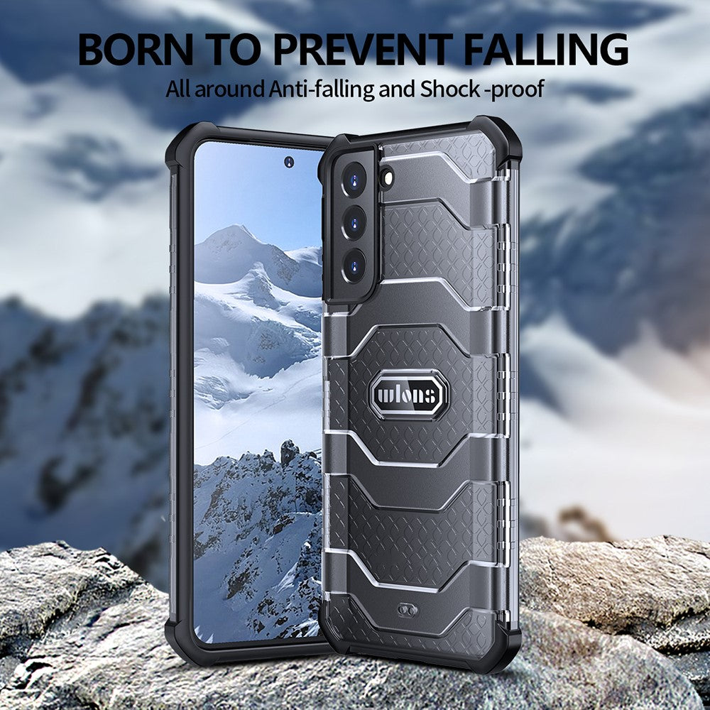 Противоударен Хибриден Калъф за Samsung S21 Plus, Explorer Triple Case, Черен (2)