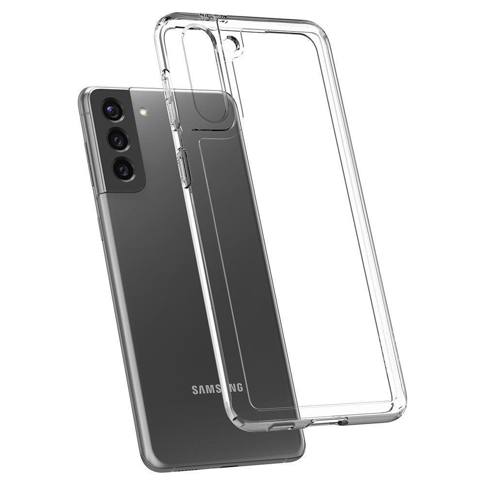 Противоударен Хибриден Калъф за Samsung S21 Plus, Spigen Ultra Hybrid Case, Прозрачен (2)