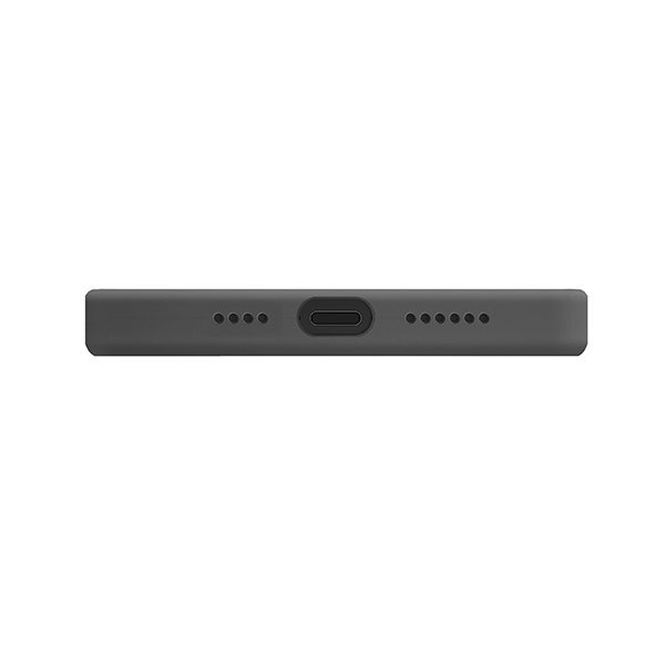 Силиконов Калъф за iPhone 12 Pro Max, Uniq Lino Hue Case, Черен (5)