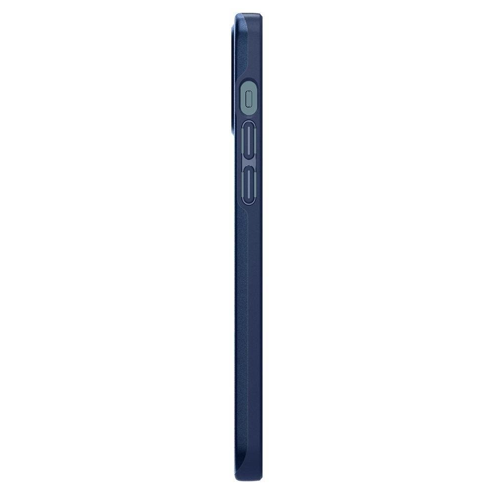 Противоударен Калъф за iPhone 12/Pro, Spigen Thin Fit Case, Син (6)