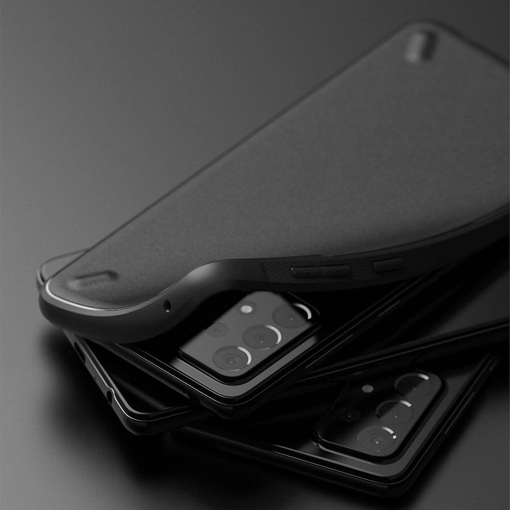 Противоударен Силиконов Калъф за Samsung A52, Ringke Onyx Case, Черен (4)