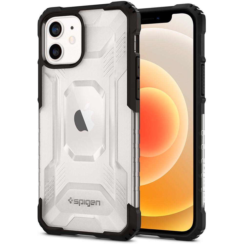 Противоударен Хибриден Калъф за iPhone 12/Pro, Spigen Nitro Force Case, Черен (3)