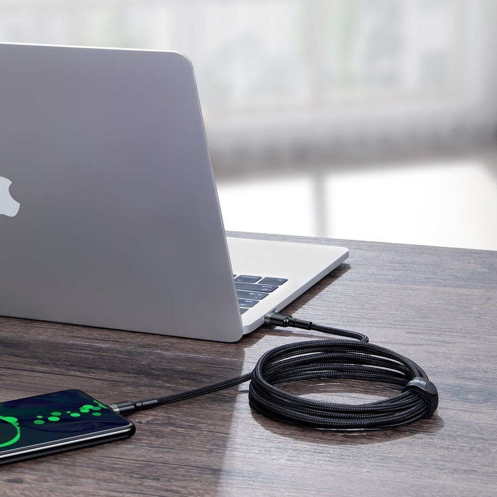 USB-C Кабел за Бързо Зареждане 100W, Baseus USB-C to USB-C Power Delivery 2.0 2m, Сив (5)