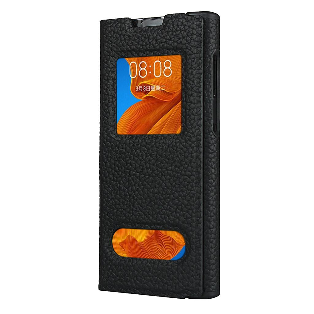 Кожен Калъф с Поставка за Huawei Mate Xs, GKK Leather Case, Черен (2)
