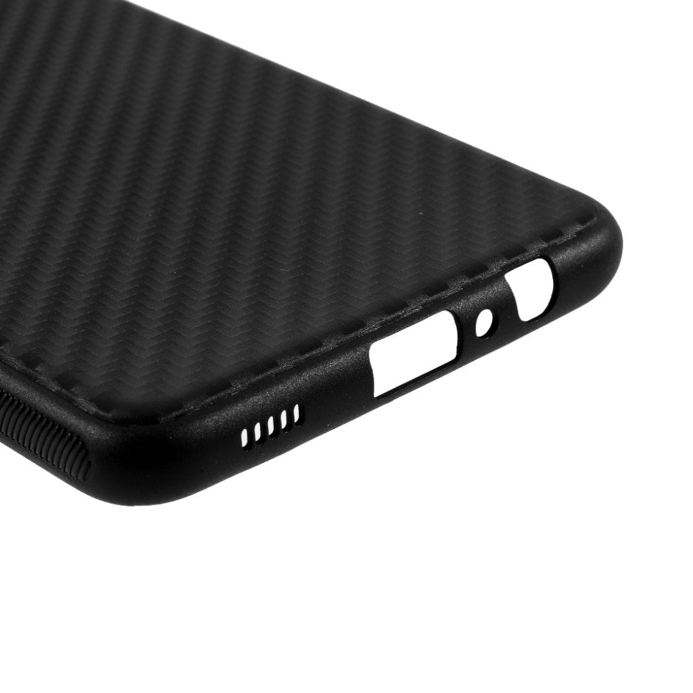Тънък Силиконов Калъф за Samsung A12, Forcell Fiber Case, Черен (5)