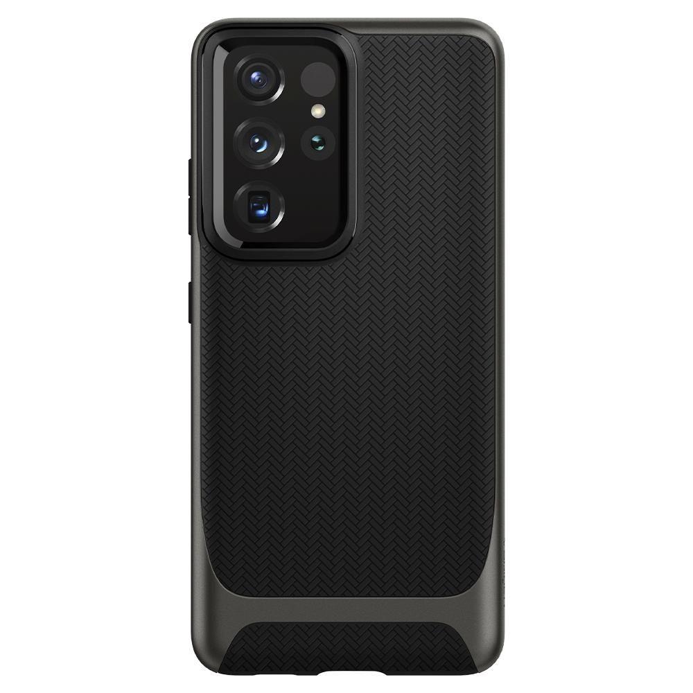 Противоударен Хибриден Калъф за Samsung S21 Ultra, Spigen Neo Hybrid Case, Сив (3)