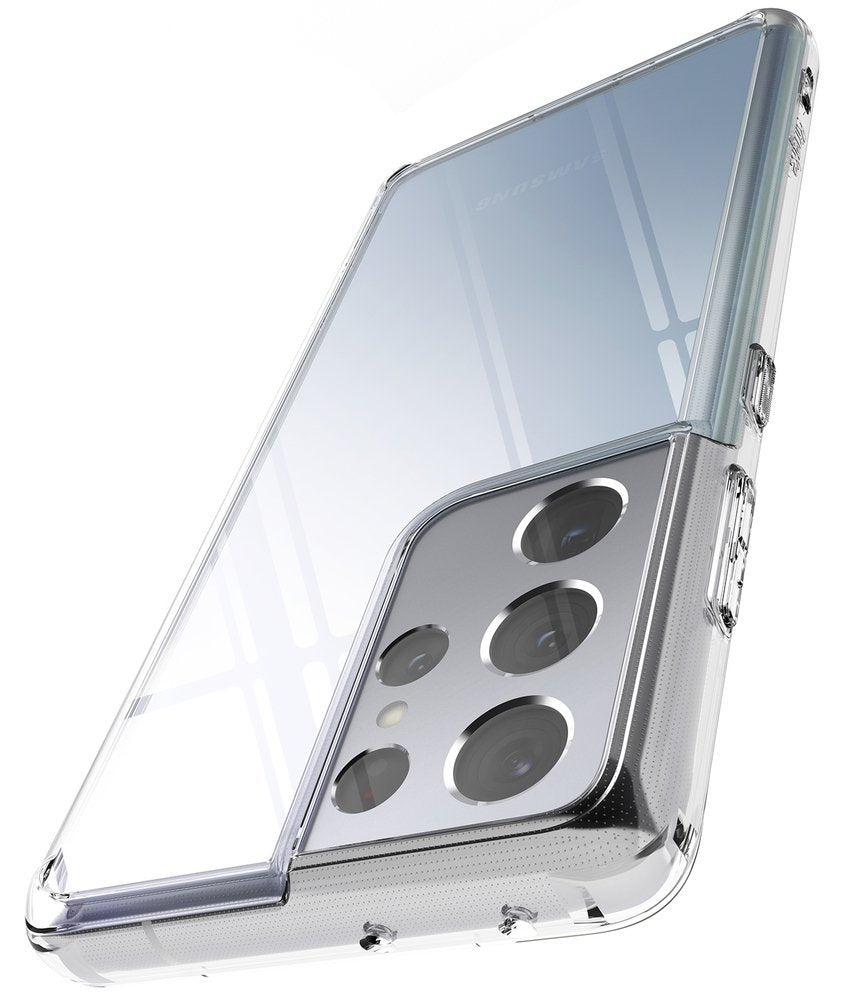 Противоударен Хибриден Калъф за Samsung S21 Ultra, Ringke Fusion Case, Прозрачен (2)