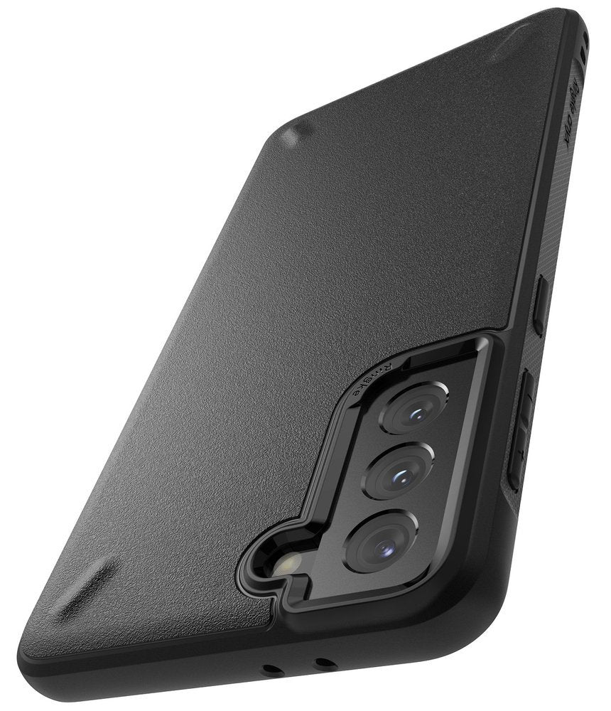 Противоударен Силиконов Калъф за Samsung S21, Ringke Onyx Case, Черен (3)