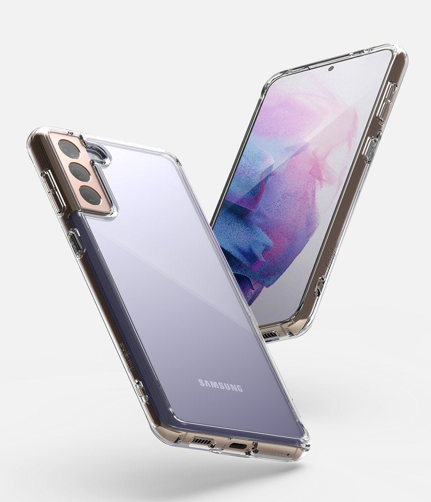 Противоударен Хибриден Калъф за Samsung S21, Ringke Fusion Case, Прозрачен (2)