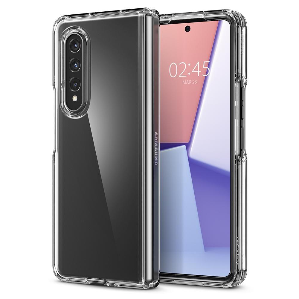 Противоударен Калъф за Samsung Z Fold 3, Spigen Ultra Hybrid Case, Прозрачен