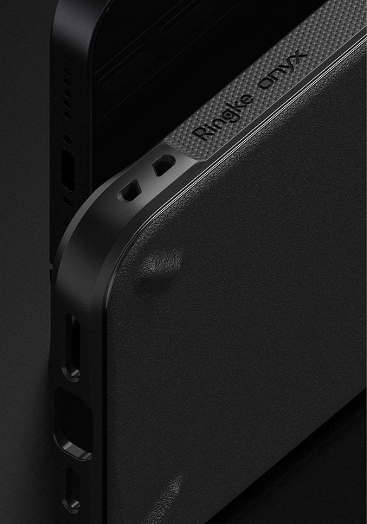 Противоударен Силиконов Калъф за iPhone 13 Mini, Ringke Onyx Case, Черен (4)