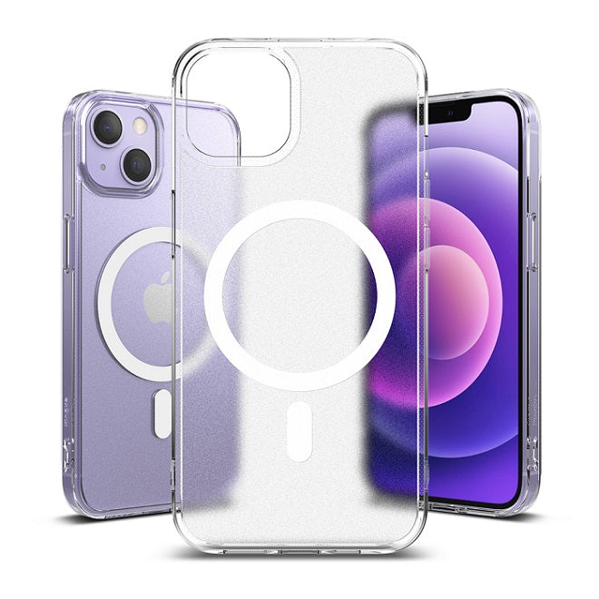 Magsafe Противоударен Калъф за iPhone 13 Mini, Ringke Fusion Magsafe Matte Case, Прозрачен