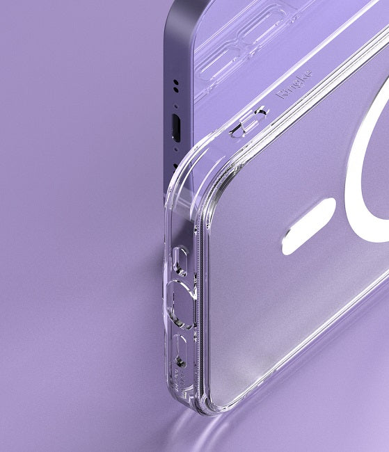 Magsafe Противоударен Калъф за iPhone 13 Mini, Ringke Fusion Magsafe Matte Case, Прозрачен (5)