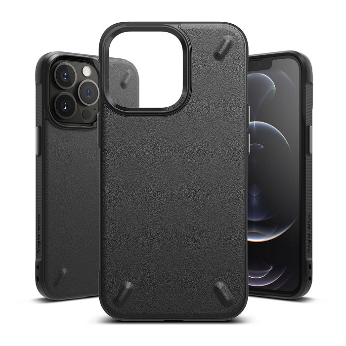 Противоударен Силиконов Калъф за iPhone 13 Pro Max, Ringke Onyx Case, Черен (2)