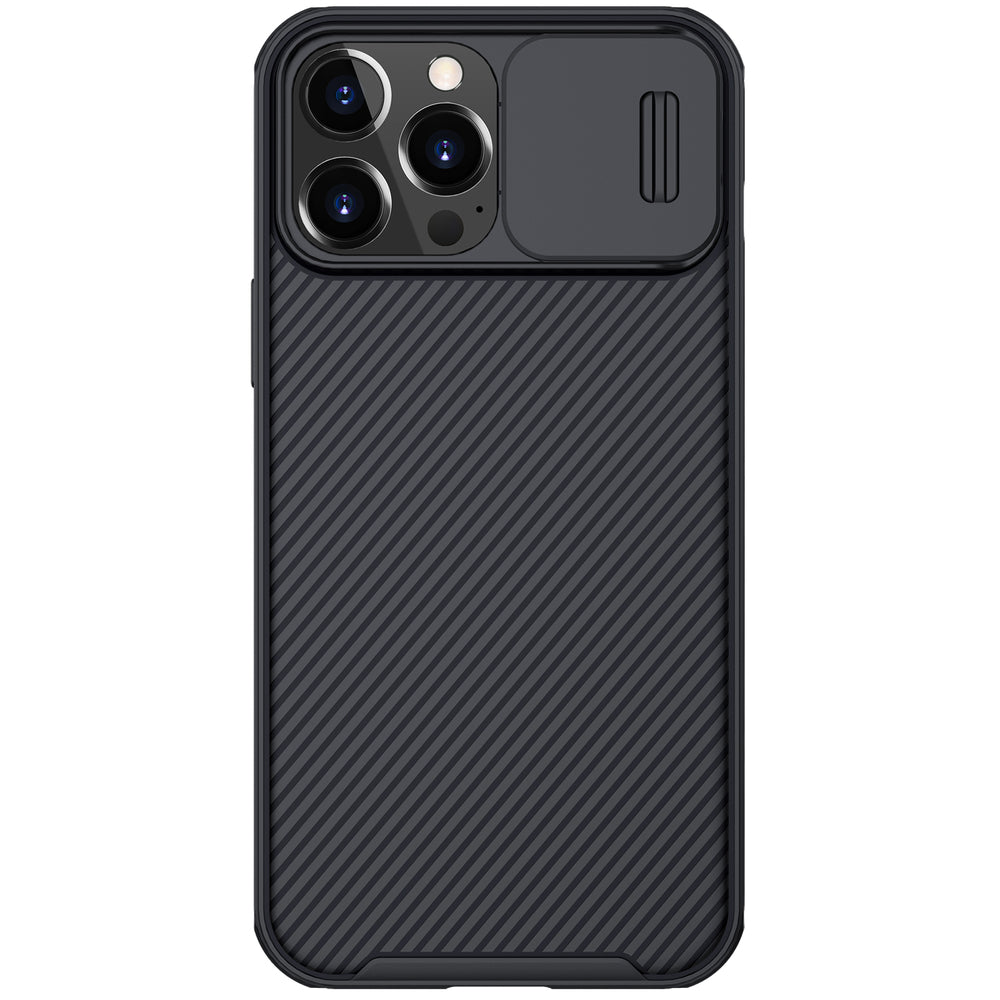 Калъф с Плъзгач за Камера за iPhone 13 Pro Max, Nillkin CamShield Case, Черен (3)
