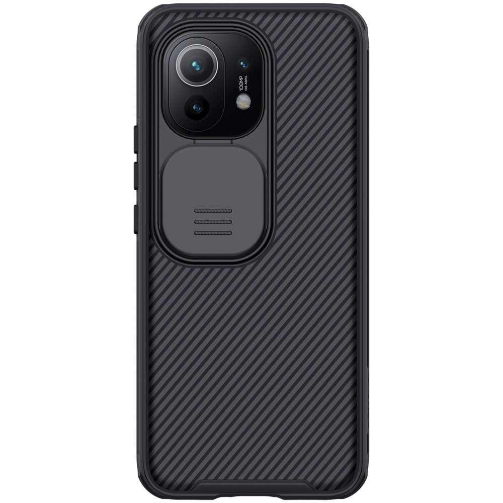 Калъф с Плъзгач за Камера за Xiaomi Mi 11, Nillkin CamShield Case, Черен (2)