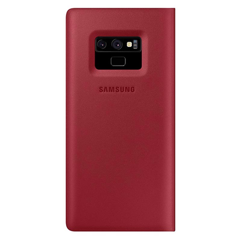 Оригинален Кожен Калъф за Samsung Note 9, Leather View Cover Book Case EF-WN960LREGWW, Червен (4)