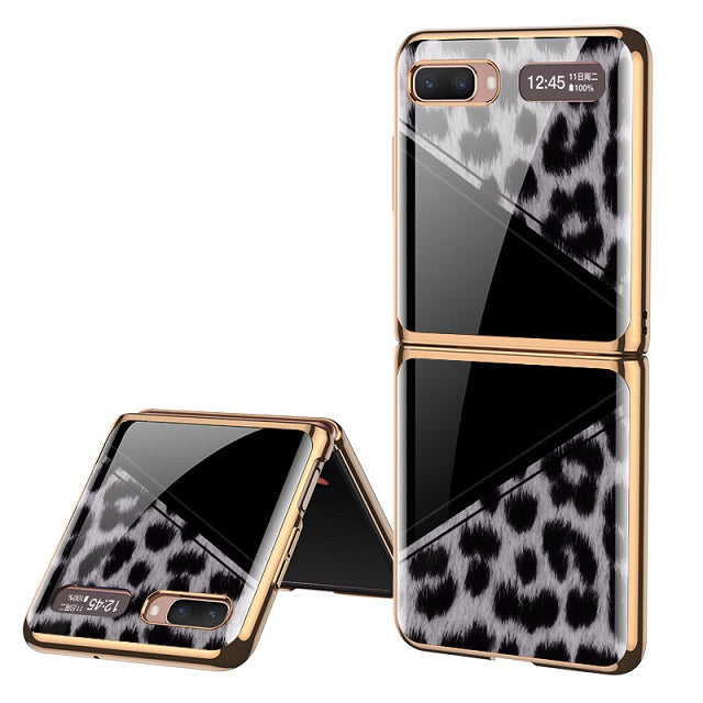 Луксозен Калъф за Samsung Galaxy Z Flip, GKK Mirror Leopard Case, Цветен