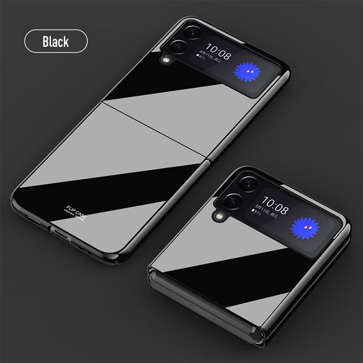 Луксозен Калъф за Samsung Galaxy Z Flip 3, Piano Paint Case, Черен (7)