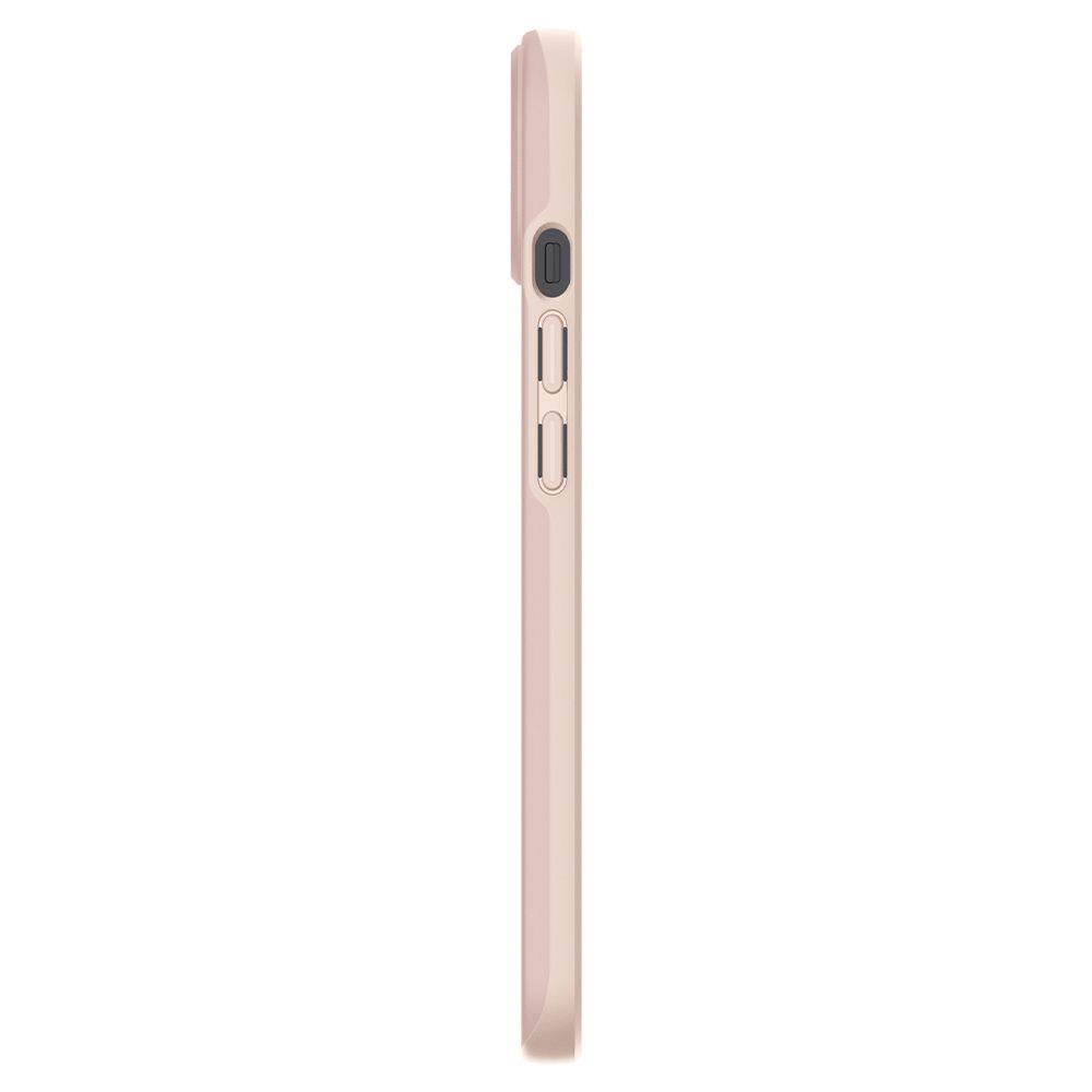 Противоударен Калъф за iPhone 13 Mini, Spigen Thin Fit Case, Розов (5)