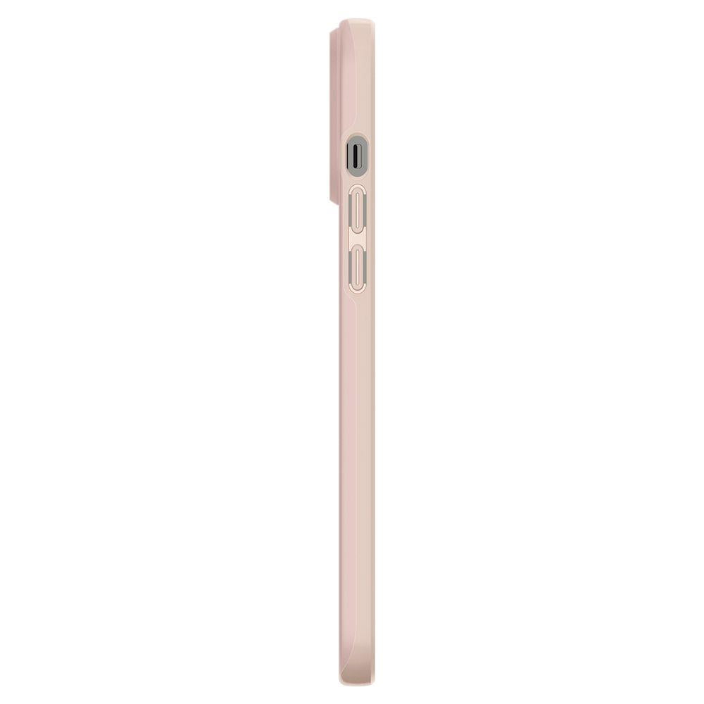Противоударен Калъф за iPhone 13 Pro, Spigen Thin Fit Case, Розов (6)