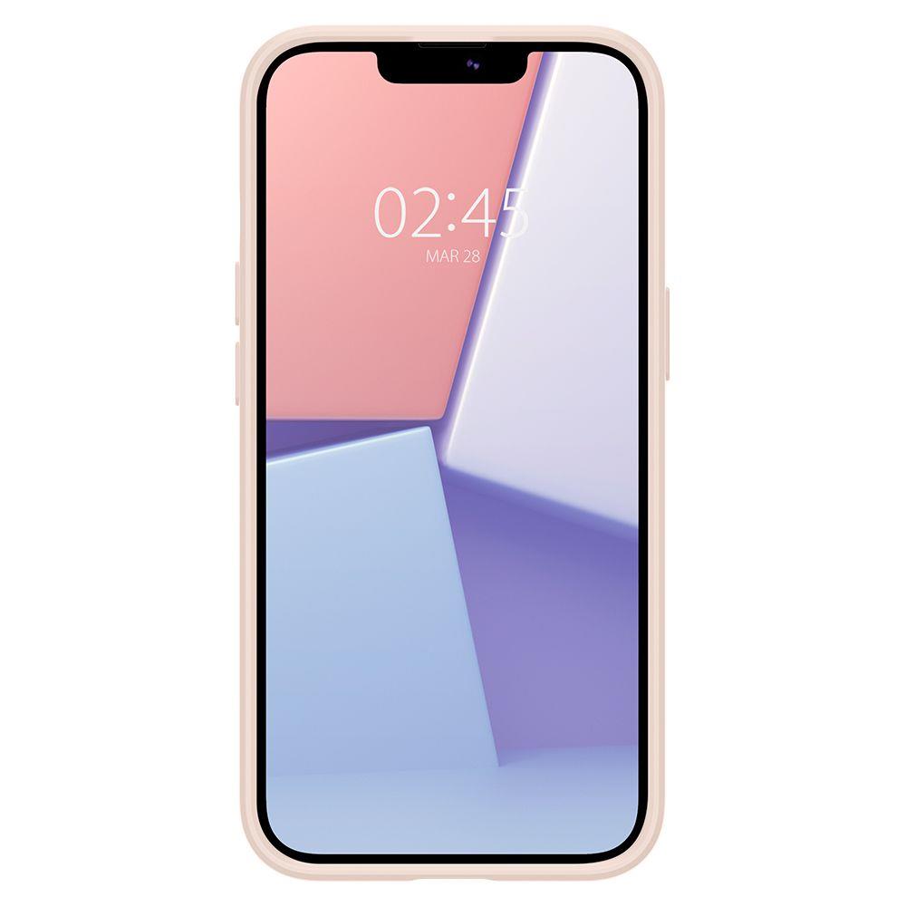 Противоударен Калъф за iPhone 13 Mini, Spigen Thin Fit Case, Розов (4)