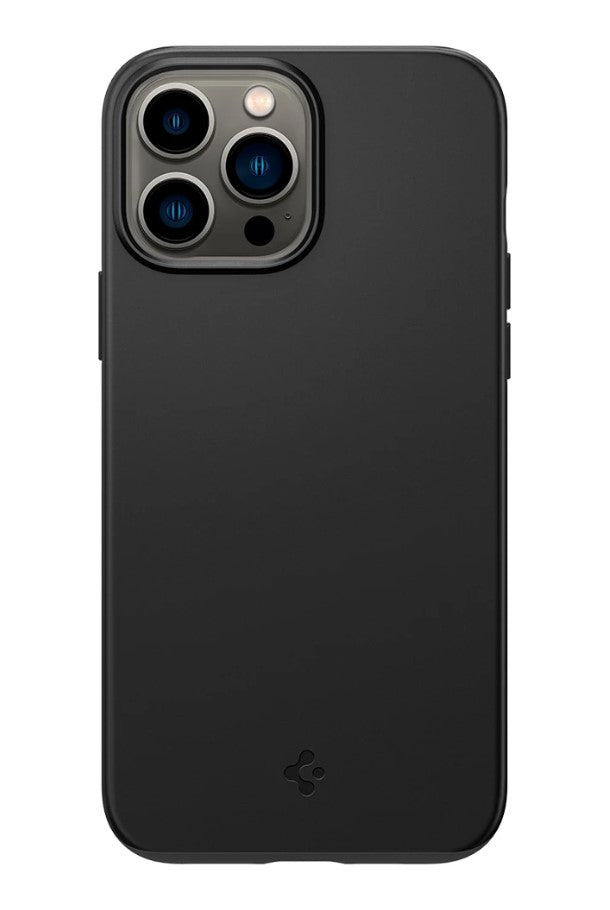 Противоударен Калъф за iPhone 13 Pro Max, Spigen Thin Fit Case, Черен (4)