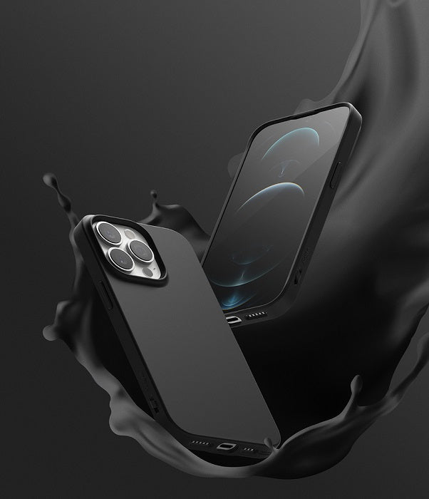 Противоударен Силиконов Калъф за iPhone 13 Pro Max, Ringke Air S Case, Черен (4)