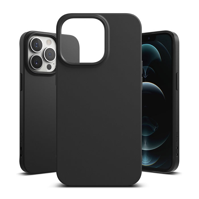 Противоударен Силиконов Калъф за iPhone 13 Pro Max, Ringke Air S Case, Черен (2)