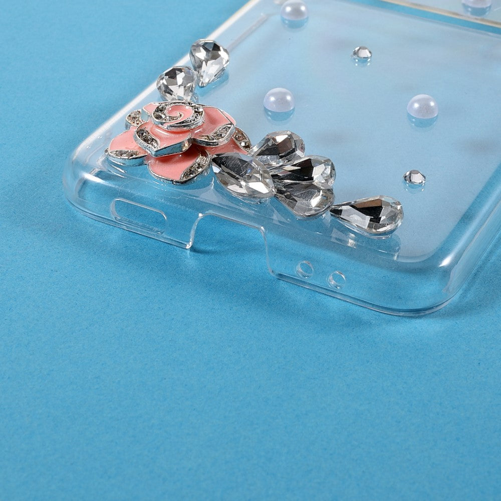 Калъф с Камъни за Samsung Galaxy Z Flip 3, Diamant Flower Case, Прозрачен (3)