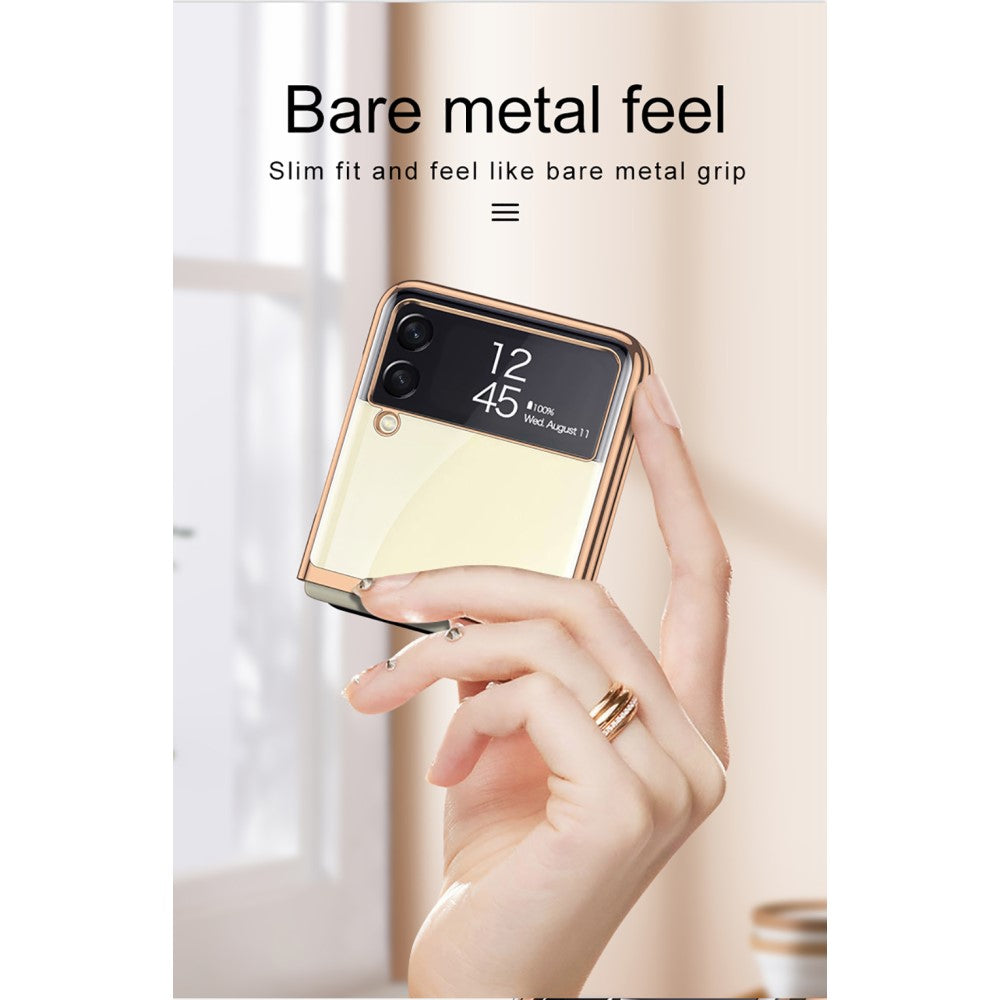 Защитен Калъф за Samsung Z Flip 3, GKK PC Case, Златист (2)