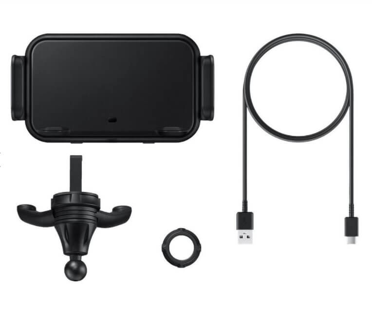 Оригинална Стойка за Кола с Безжично Зареждане, Samsung Z Fold Car Holder 9w, Черен (8)