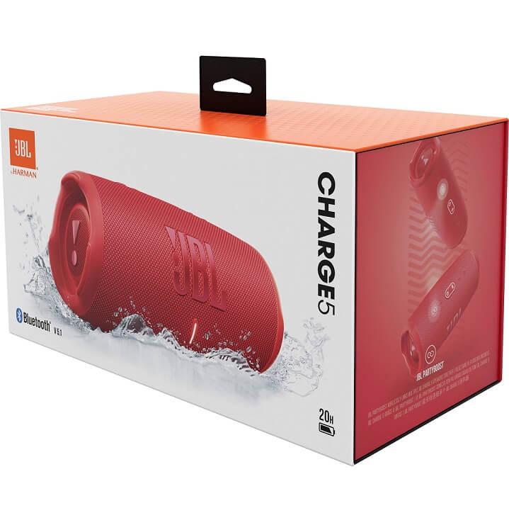 Безжична Колона, JBL Charge 5 Bluetooth Speaker, Червен (8)