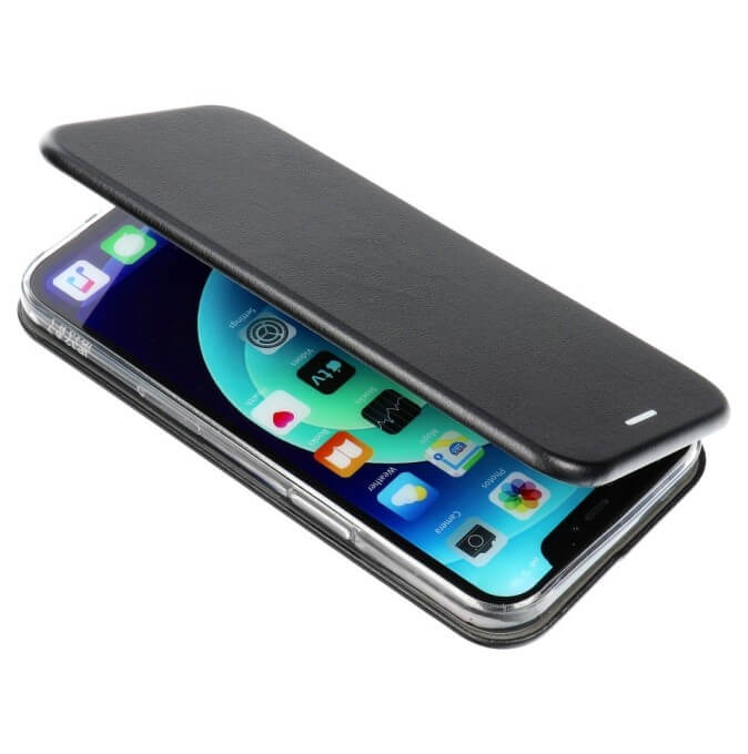 Кожен Калъф за Xiaomi Redmi Note 10 5G, Forcell Elegance Book Case, Черен (6)