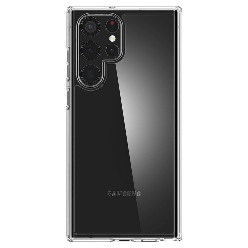 Противоударен Хибриден Калъф за Samsung S22 Ultra, Spigen Ultra Hybrid Case, Прозрачен (2)