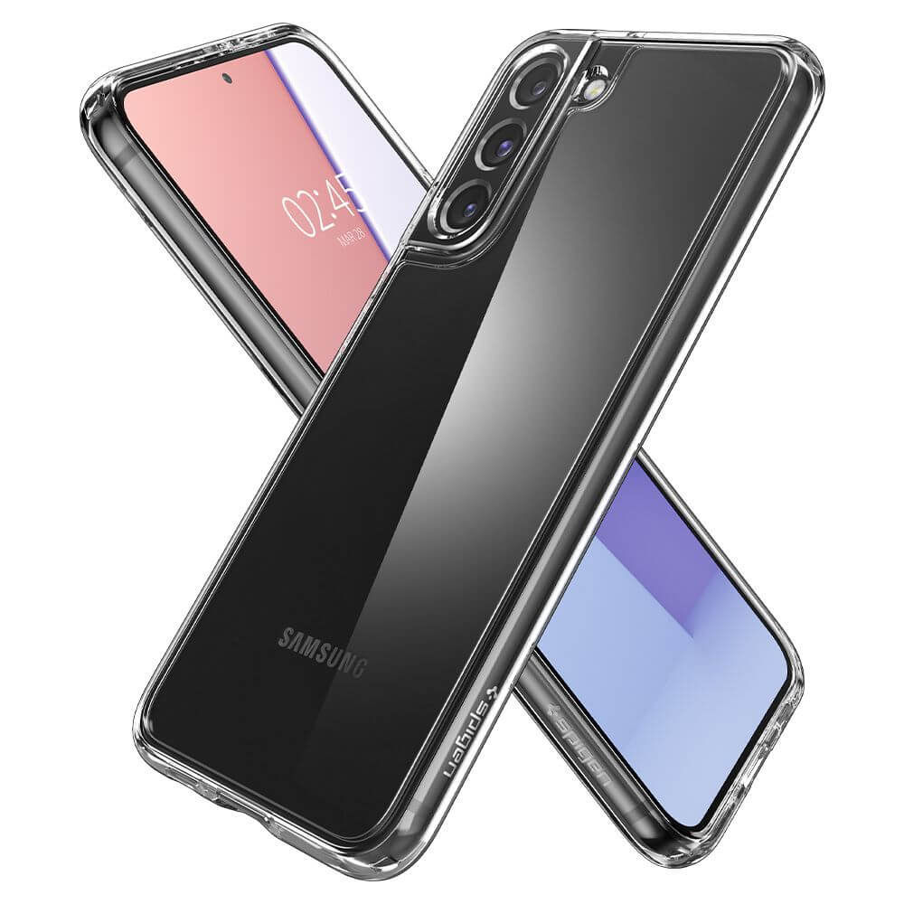Противоударен Хибриден Калъф за Samsung S22 Plus, Spigen Ultra Hybrid Case, Прозрачен (4)