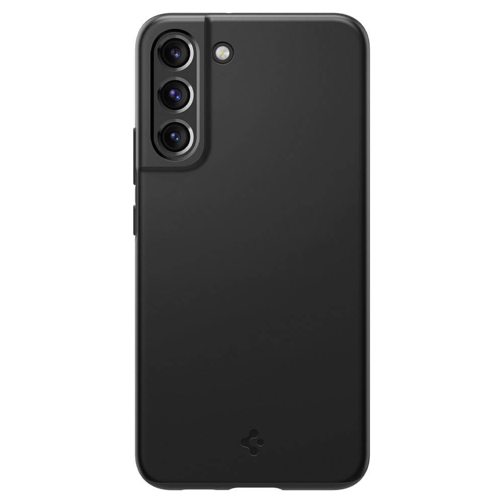 Противоударен Калъф за Samsung S22, Spigen Thin Fit Case, Черен (2)