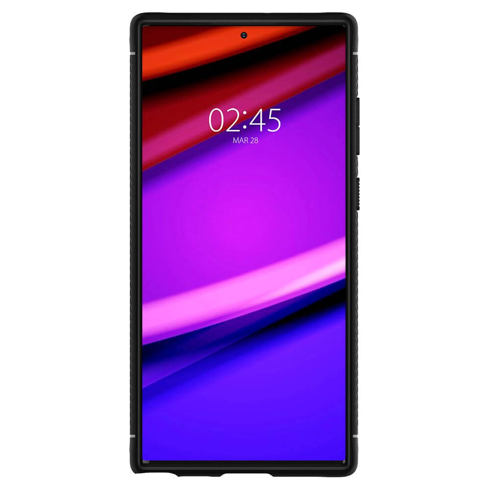 Противоударен Силиконов Калъф за Samsung S22 Ultra, Spigen Rugged Armor Case, Черен (3)
