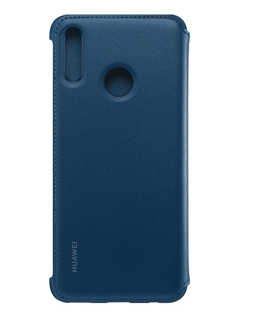 Оригинален Кожен Калъф за Huawei P Smart 2019 Wallet Book Case, Син (3)