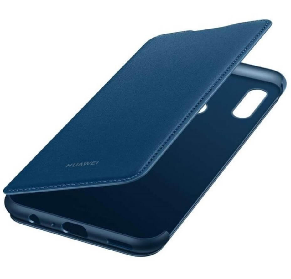 Оригинален Кожен Калъф за Huawei P Smart 2019 Wallet Book Case, Син (2)