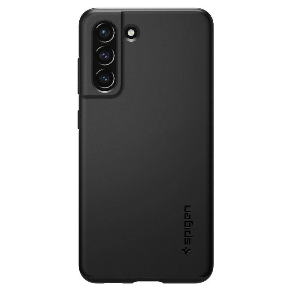 Противоударен Калъф за Samsung S21 FE, Spigen Thin Fit Case, Черен (2)