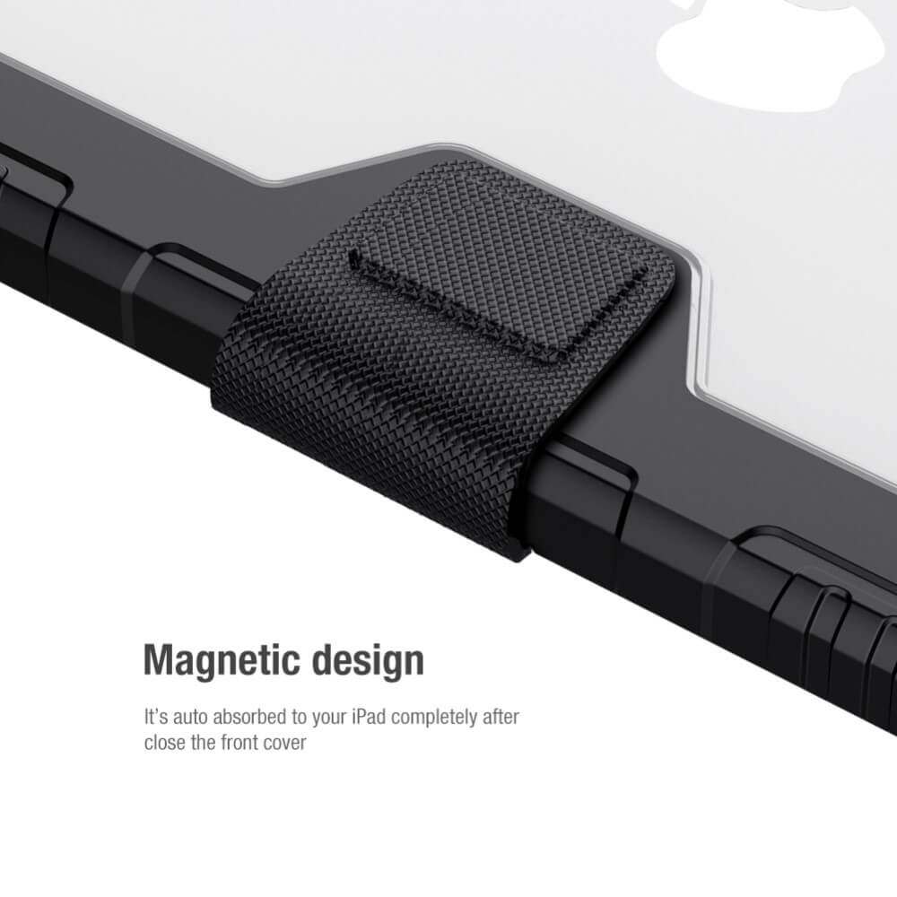 Противоударен Калъф за iPad 9/ 8/ 7 10.2", Nillkin Bumper Case, Черен (4)