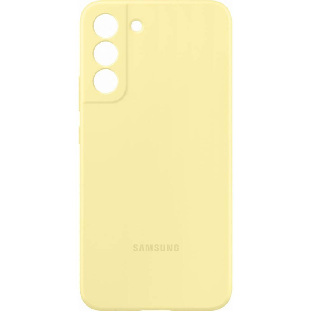 Оригинален Силиконов Калъф за Samsung S22 Plus, Silicone Cover Case EF-PS906TYEGWW, Жълт (4)