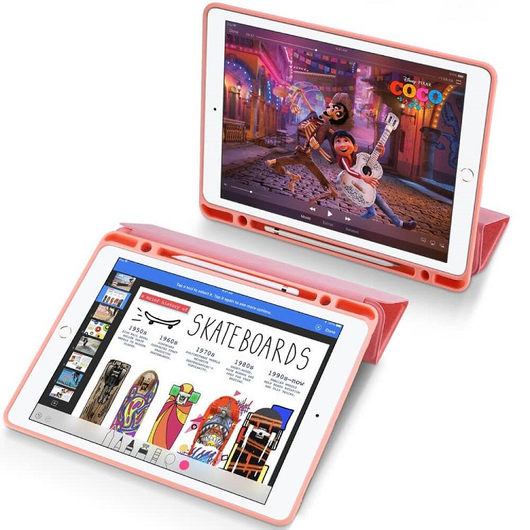 Калъф с Pen Поставка за iPad Pro 12.9" 2017-2015, Dux Ducis Domo Case, Розов (4)