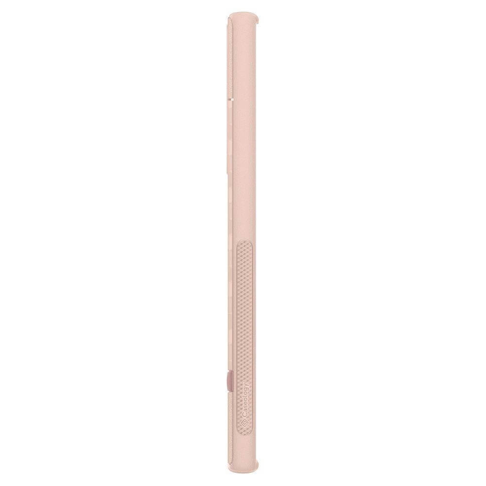 Противоударен Калъф за Samsung S22 Ultra, Spigen Caseology Parallax, Бежов (8)