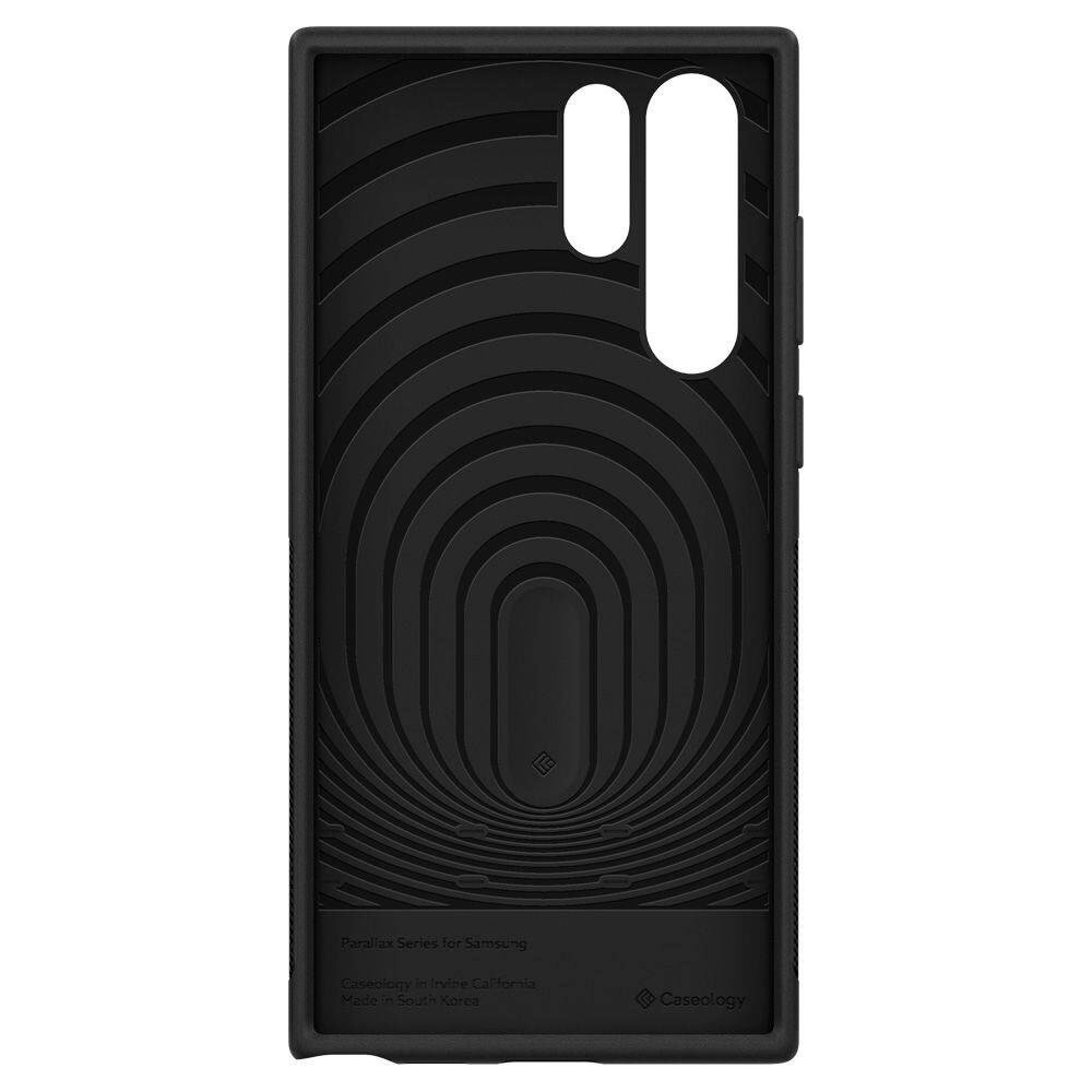 Противоударен Калъф за Samsung S22 Ultra, Spigen Caseology Parallax, Черен (8)